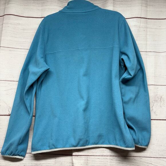 Patagonia Worn Wear Micro D Snap-T Fleece Sweatshirt Blue Size L - Picture 9 of 12